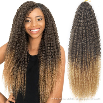 Afro Kinky Curly Crochet Braids Hair Afro Curls Ombre Braiding Hair Extensions Marly Hair For Women Brown Blonde Colors